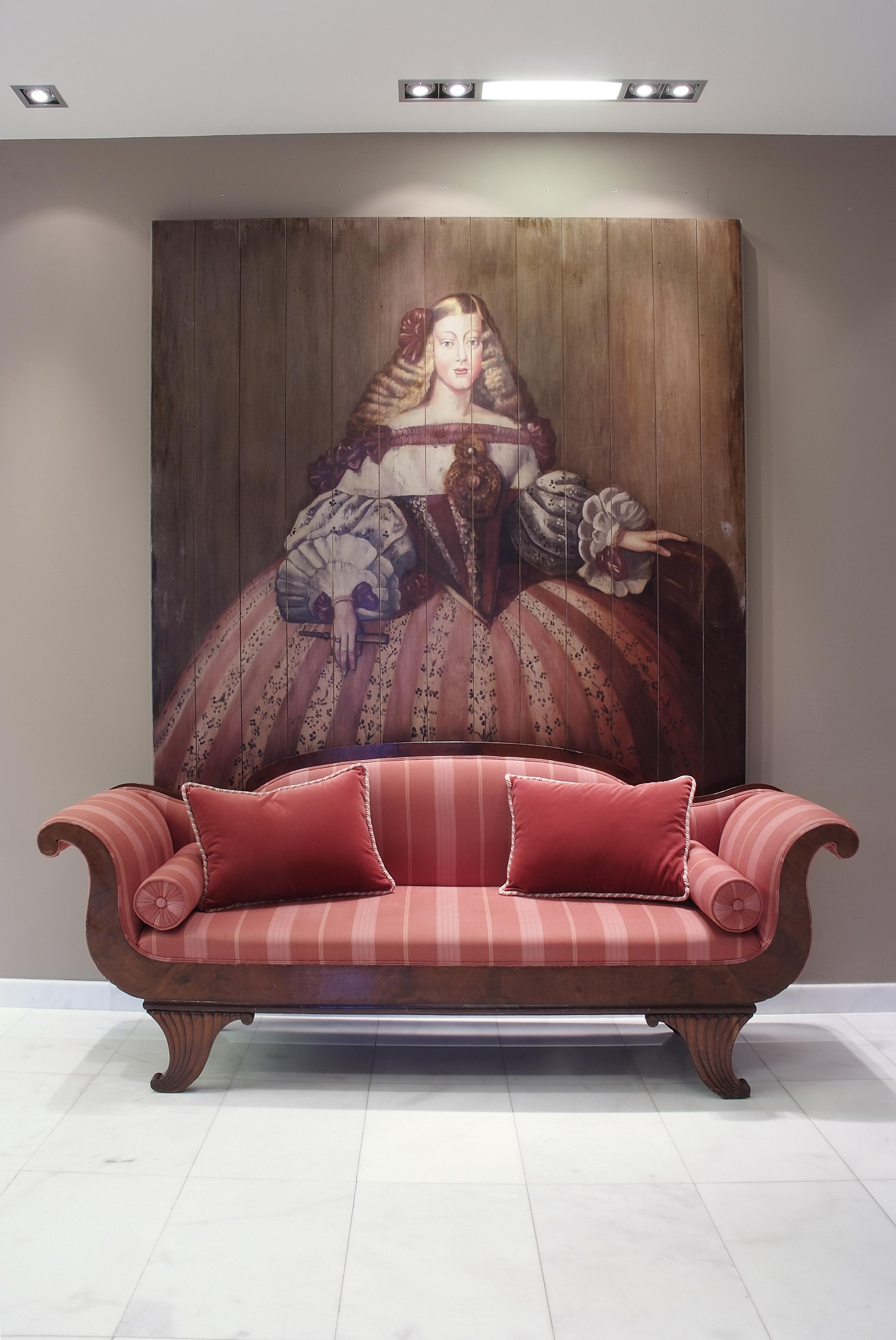โรงแรมกรัน ลา เปร์ลา ปัมโปลนา ภายนอก รูปภาพ The 1960s sofa in the hotel lobby